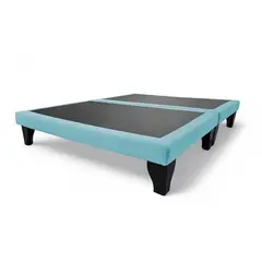 GENERICO - Bases De Camas 2 Plazas Dividida Turquesa