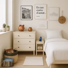 ARMONIA - Set de Cama 144 Hilos Blanco 1½ Plazas