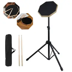 VERCI - Pad De Práctica Con Baquetas Y Atril Y Bolso