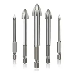 GENERICO - Set Brocas Punta Flecha Ceramica Porcelanato Juego De 5 Uni