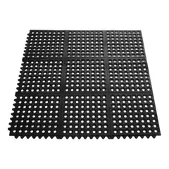 GENERICO - Palmeta piso caucho drenaje duchas 91x91cm grosor 8mm