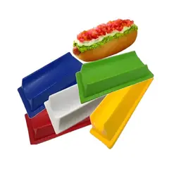 GENERICO - X5 Porta Completos Plástico Completero Reutilizable Hot Dog