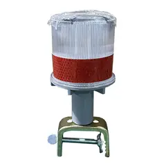 GENERICO - Baliza destellante solar led roja