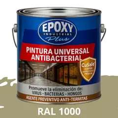 EPOXY - PINTURA PISOS ALTO TRÁFICO - Doble Componente Antibacterial 4L