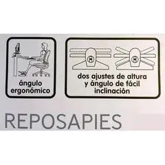 GENERICO - Reposa Pies Para Escritorio Ergonómico Ajustable