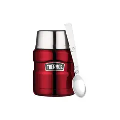 THERMOS - TERMO LIQUIDO ACERO INOX 470ML KING ROJO