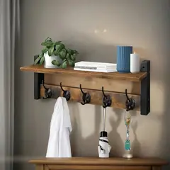 GENERICO - Repisa Perchero Estante De Pared Estanterías