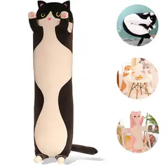 KINDA NICE - Almohada Para Dormir Peluche Gatito Relleno Algodón 50 Cm