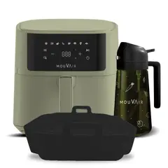 MOUVAIR - Freidora Fry 6L + Rociador de Aceite + Molde de Silicona