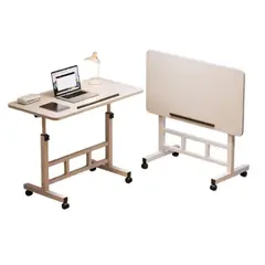 MUNDO MAGIA - Escritorio Plegable Hatch 80x40cm Con Barrera Antideslizante Blanco