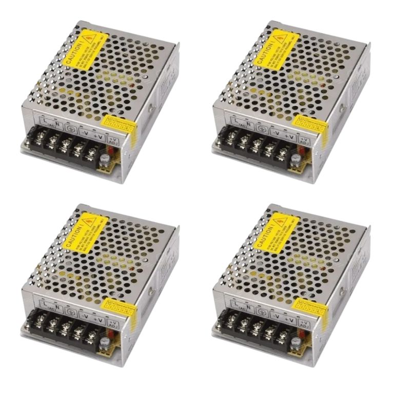4 Fuentes de Poder 12V 5A 60W IP20