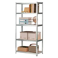 DECOTEAM - Estante Rack Metálico 5 Estantes 180 x 90 x 40