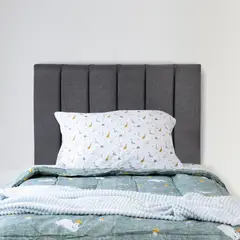 GENERICO - Respaldo de cama 1,5 plazas Tubular gris