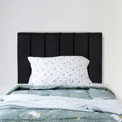 GENERICO - Respaldo de cama 1,5 plazas Tubular Negro