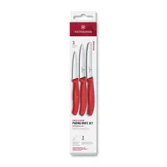 VICTORINOX - Set cuchillos mondadores Swiss Classic rojo