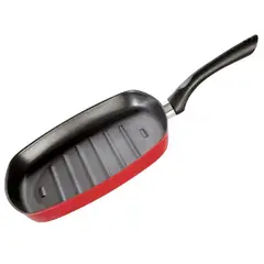 MAGEFESA - Asador Antiadherente 27 Cm Acero Vitrificado Rojo