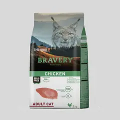 BRAVERY - Pollo para gato adulto 2kg