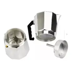 GENERICO - Cafetera Italiana 9 Tazas Cafetera Portatil Color Gris