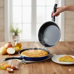 MAGEFESA - Omeletera Panquequera Sarten Duo Antiadherente 24 cm 2,5 L