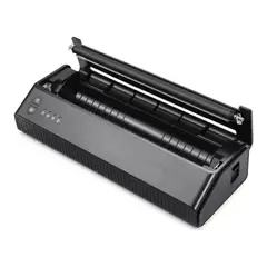 MUNDO MAGIA - Impresora Térmica Stencil Para Tatuaje Bluetooth+usb Tattoo Negro