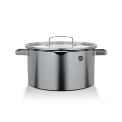 WENS - Cacerola Acero Inoxidable con tapa 24Cm