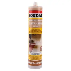 SOUDAL - Sellador acrílico para madera roble 310 ml