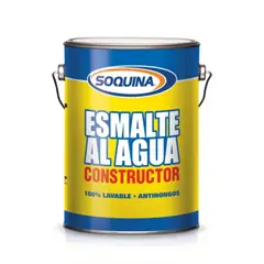 SOQUINA - Esmalte al agua Constructor satín Guayaba 1 gal
