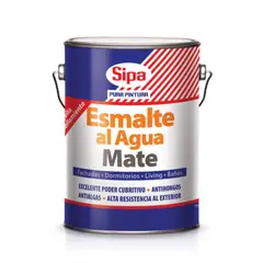 SIPA - Esmalte al agua mate blanco 1 gal