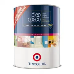 TRICOLOR - Óleo opaco Profesional blanco 1 gal
