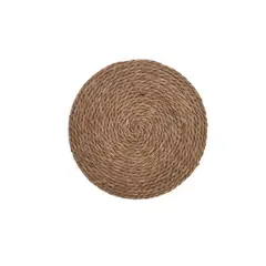 HOME LOGICS - Set 4 Individuales Mesa Redondo Natural Yute