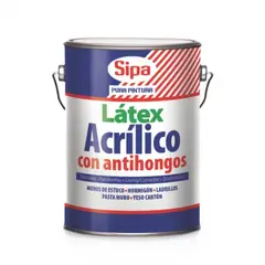 SIPA - Látex acrílico antihongos blanco 1 gal