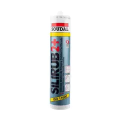 SOUDAL - Silicona neutra gris 300 ml