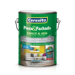 CERESITA - Esmalte al agua pieza y fachada blanco 1 gal