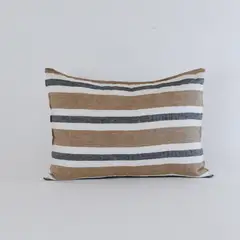 NATURALINO - Funda de Almohada Lino - 50x90 cm - Roca -