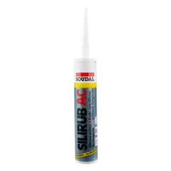 SOUDAL - Silicona universal acética transparente 300 ml