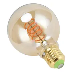 GENERICO - Ampolleta Led G80 Vintage 4w E27 2700k Ambar Luz Amarillo