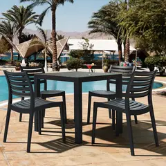 DECO EXTERIOR - Silla de exterior Ares color negra