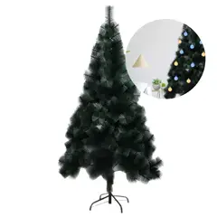 GENERICO - Árbol Navidad Pino Verde 180 Cm 800 Ramas Adorno Patas Metal