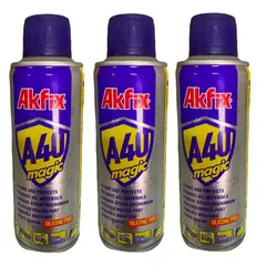 AKFIX - Pack x3 Spray 400ML Lubricante Afloja Todo A40 Amarillo