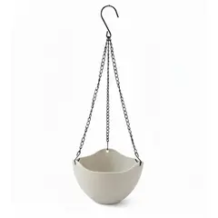 GENERICO - Macetero colgante 21x13 cm gris claro Casa VIVA.