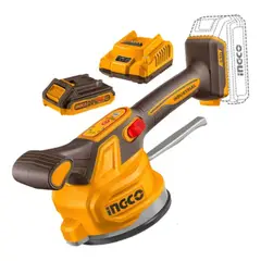 INGCO - Ventosa Vibradora Inalámbrica 130mm + Batería 2ah + Cargador