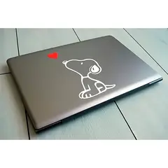 GENERICO - Sticker Decorativo Para Notebook snoopy Corazon Adhesivo