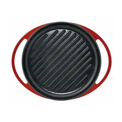 JATA - Parrilla Circular Grill Hierro Fundido 25cm GR25 Roja