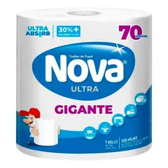NOVA - PACK X 4 TOALLA DE PAPEL ULTRA GIGANTE 70 MTS