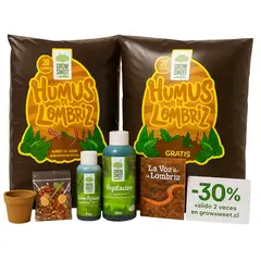 GROW SWEET - Pack Humus de Lombriz 3 x 20L + Regalos Exclusivos