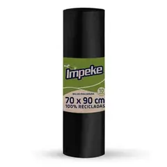 IMPEKE - PACK X 4 BOLSAS DE BASURA 70×90 CENTIMETROS