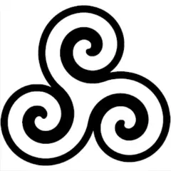 GENERICO - Sticker Celtic Spiral Knot Espiral Celta Runa Suerte Éxito