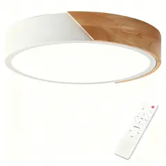 UMEXUS - Lámpara de Techo Moderna 30cm Redondo 3 Colores - Blanco