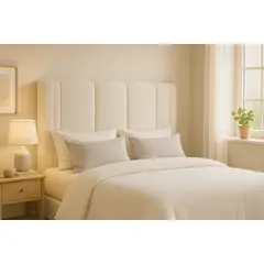 GENERICO - Respaldo De Cama 1.5 Plazas Milano Crudo