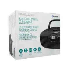 PHILCO - Radio CD FM Bluetooth LCD USB Negro PBB2005BT